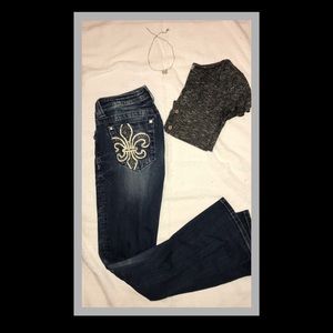 Miss Me Fleur Di Lis Jeans - 28